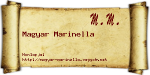 Magyar Marinella névjegykártya